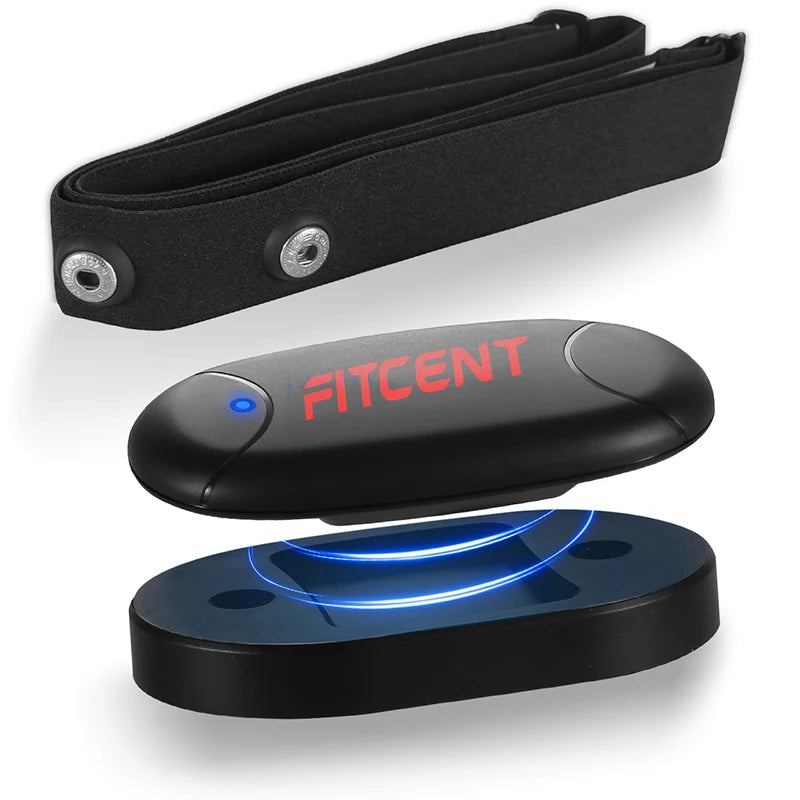 FITCENT Rechargeable Bluetooth Heart Rate Monitor Chest Strap