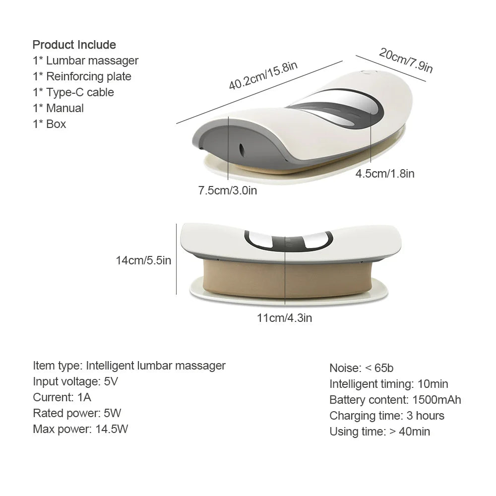 Electric Inflatable Lumbar Traction & Back Massager