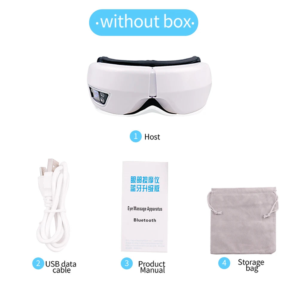 Folding Eye Massager with Vibration, Heat & Air Compression