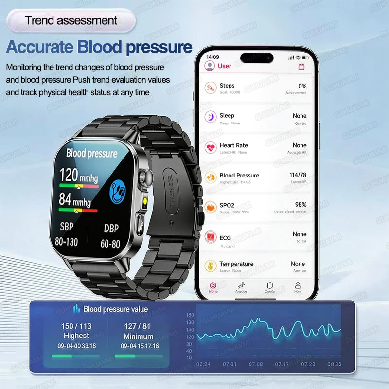 Men’s ECG Health Monitoring Smartwatch with Bluetooth Call