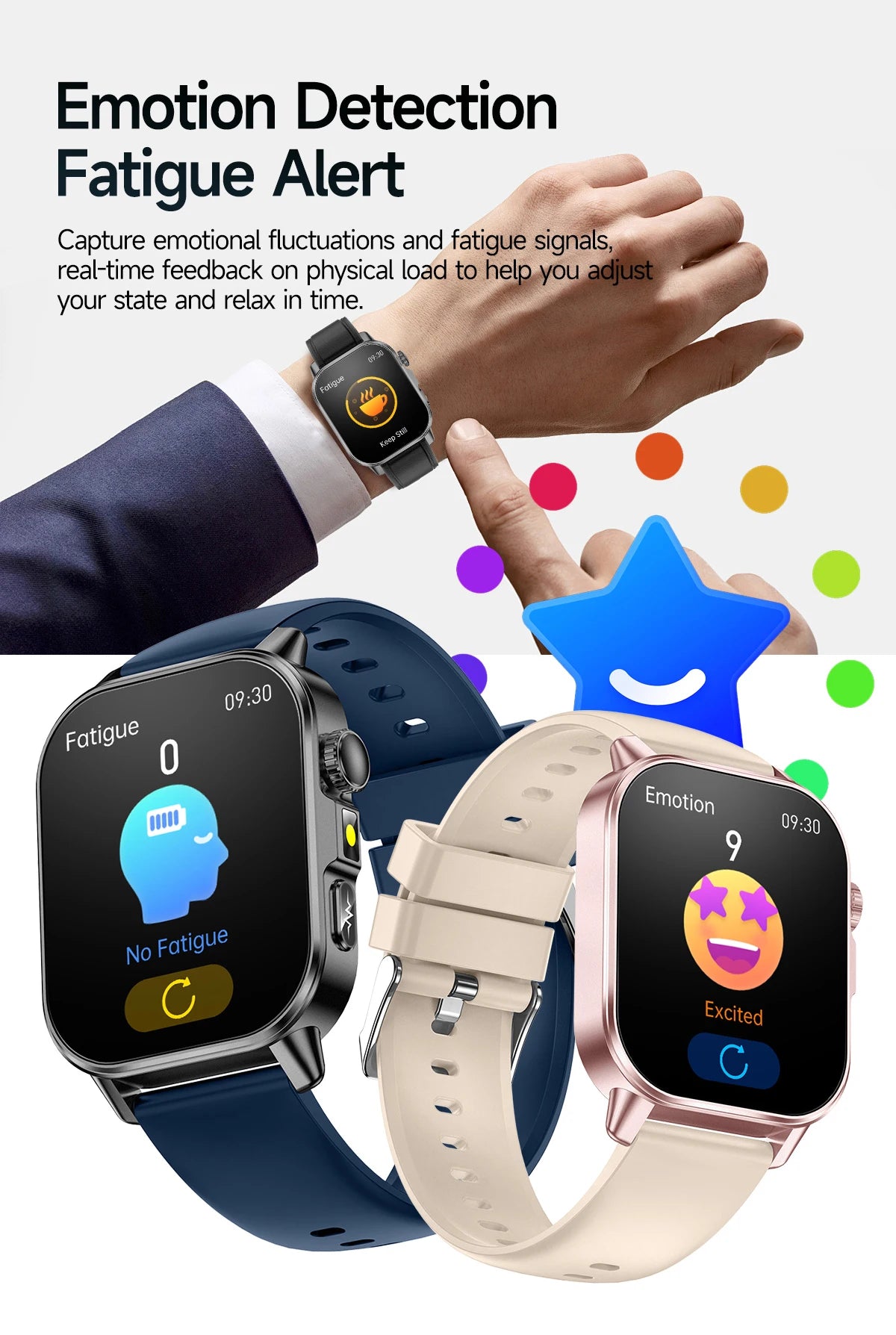 Men’s ECG Health Monitoring Smartwatch with Bluetooth Call