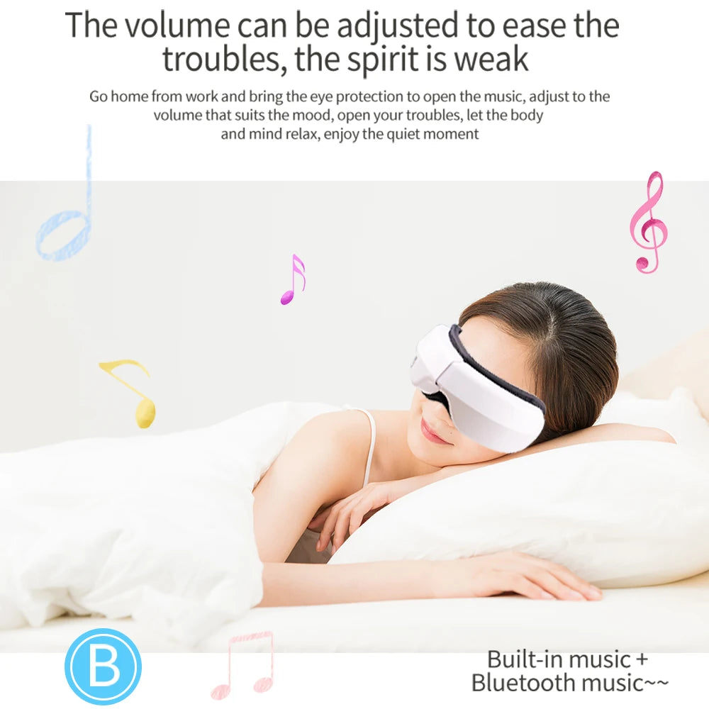 Folding Eye Massager with Vibration, Heat & Air Compression