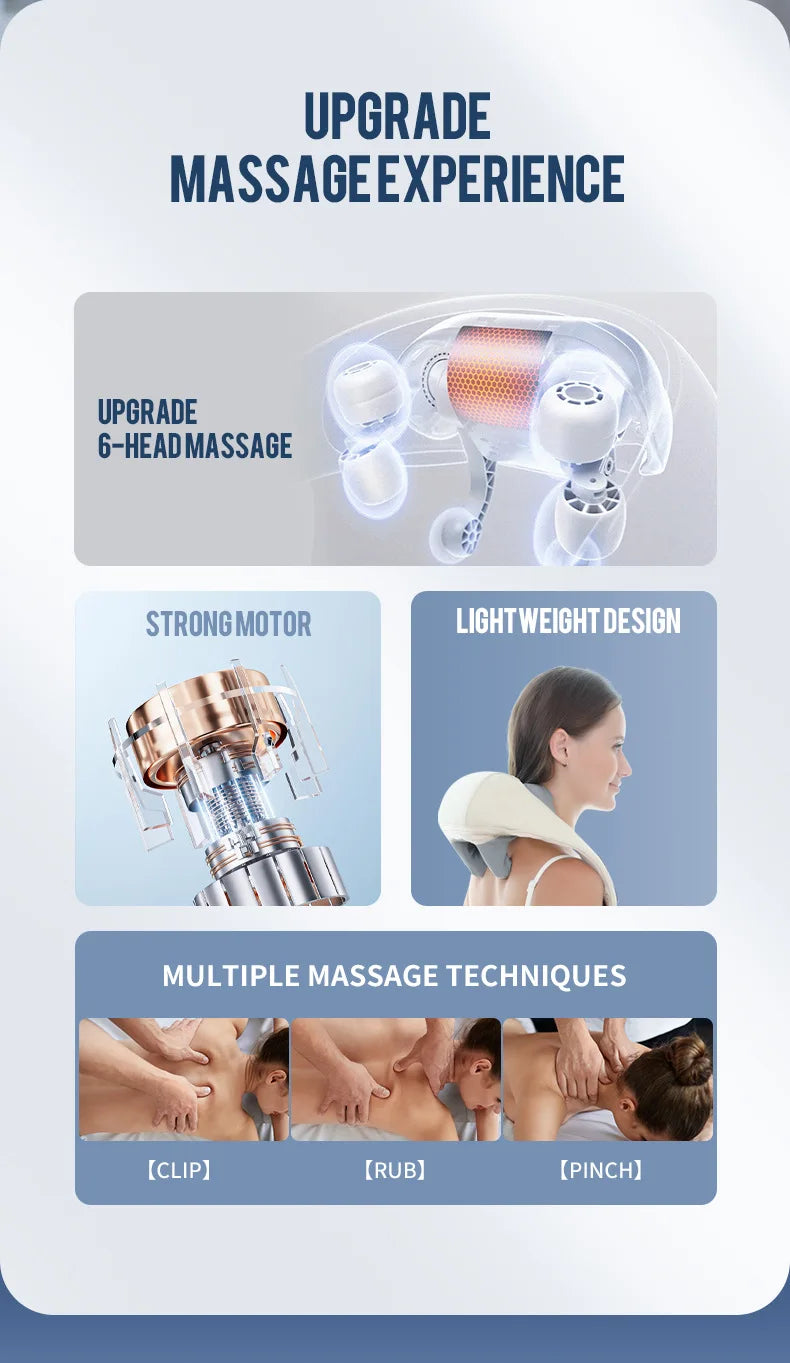 Foreverlily 26W Wireless Neck & Shoulder Massager