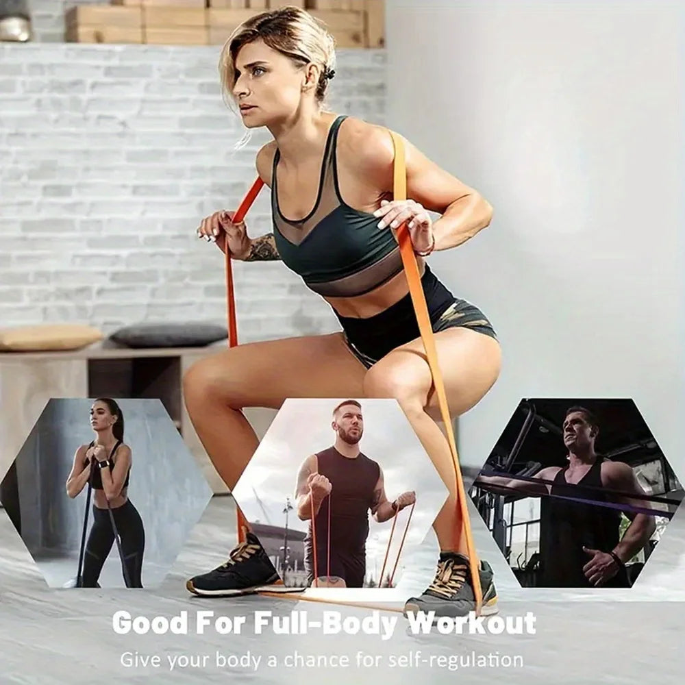 Stackable TPE Resistance Bands for Strength Training
