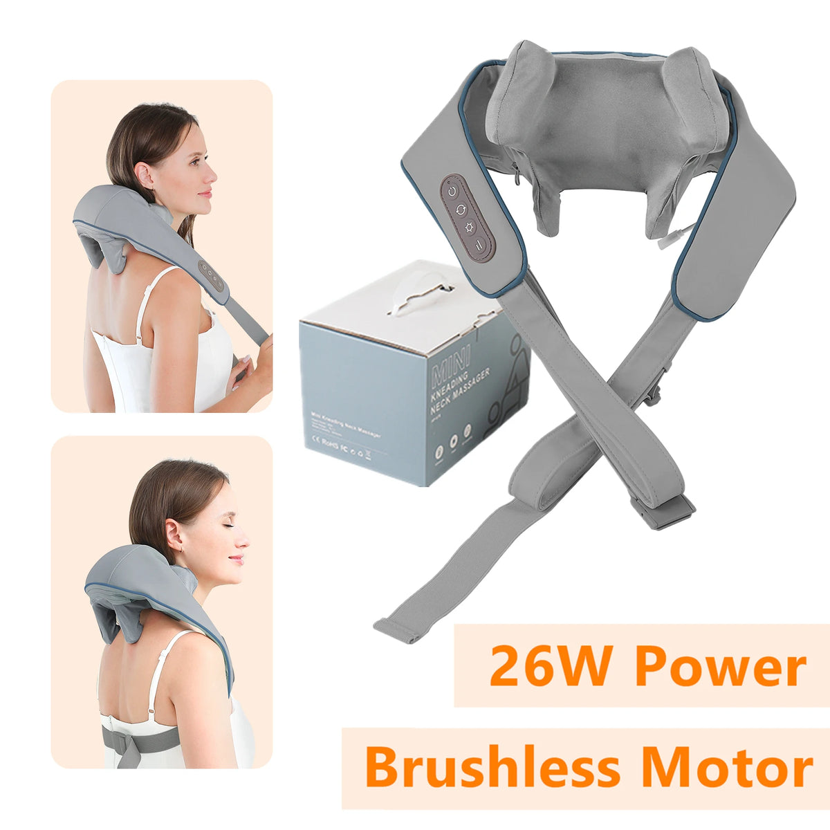 Foreverlily 26W Wireless Neck & Shoulder Massager