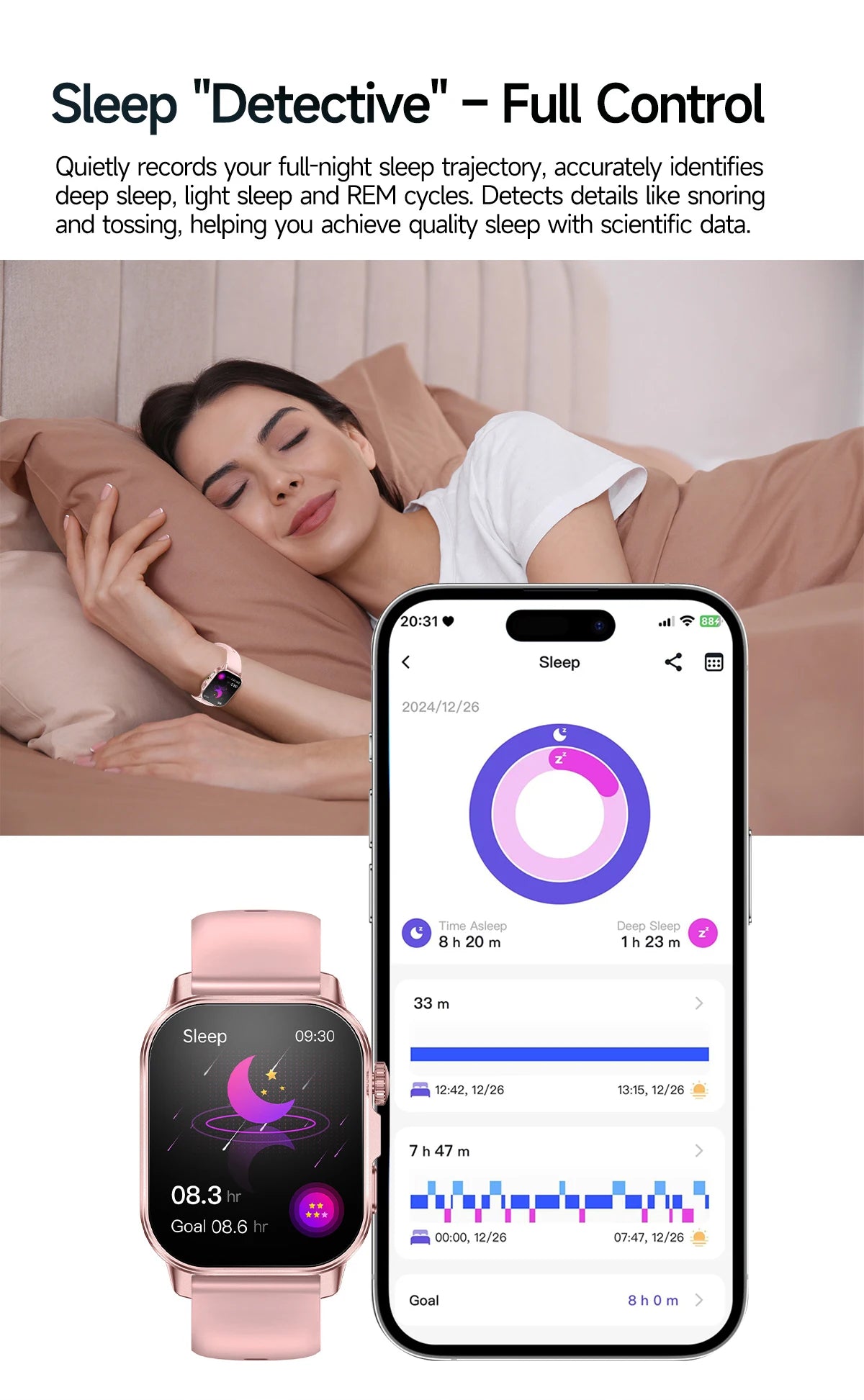 Men’s ECG Health Monitoring Smartwatch with Bluetooth Call