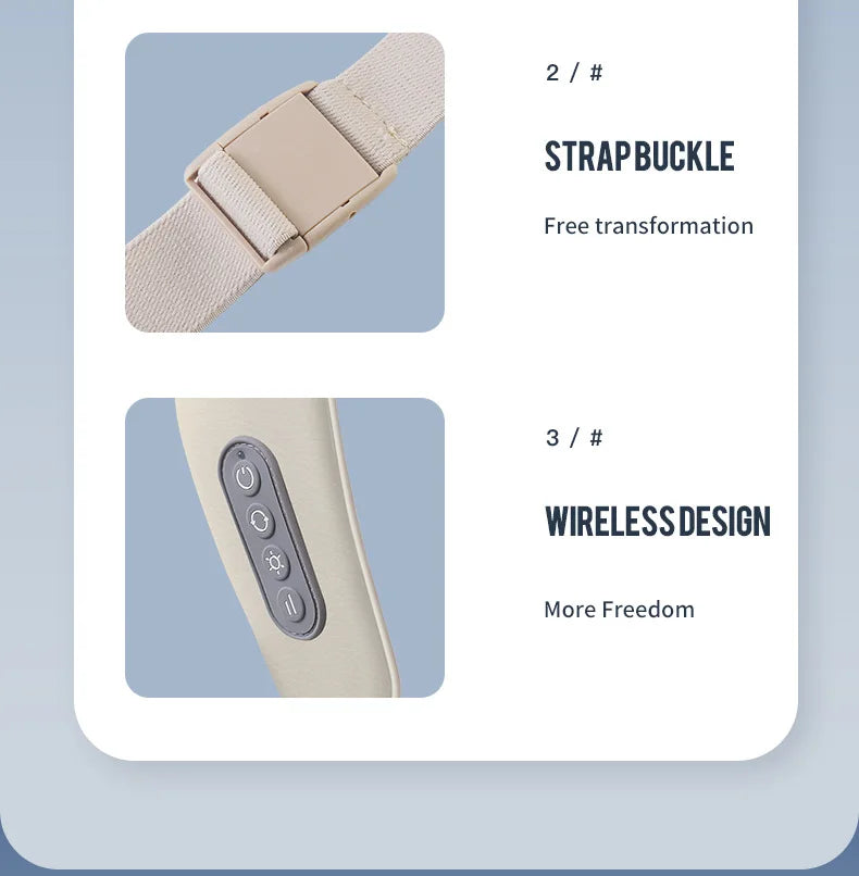 Foreverlily 26W Wireless Neck & Shoulder Massager