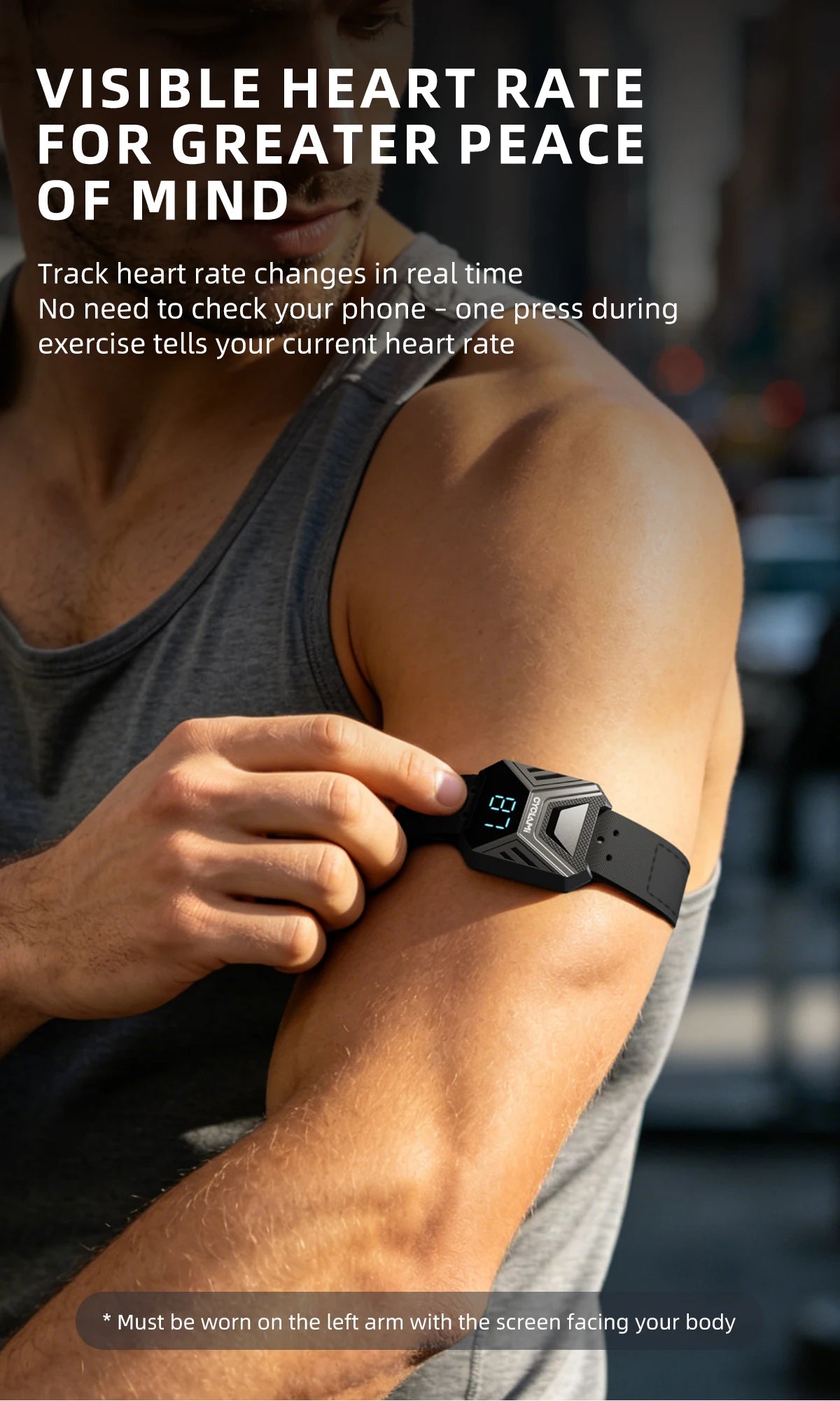 CYCLAMI Bluetooth ANT Heart Rate Monitor Armband