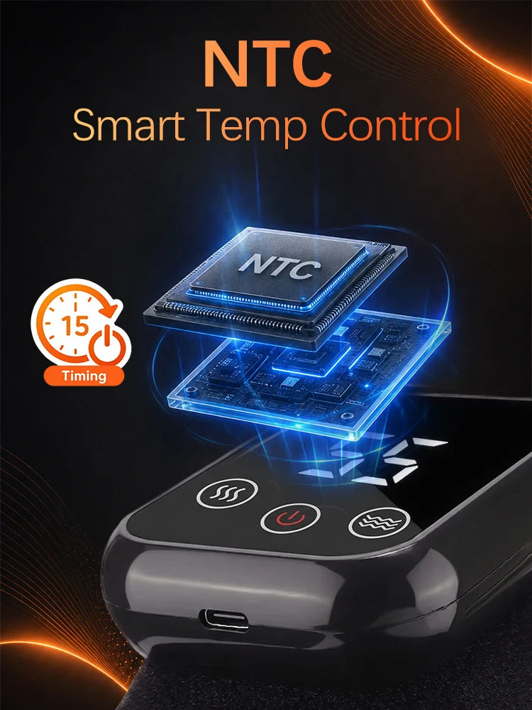 Electric Ankle Massager with Heating and Vibration Wireless Foot Ankle Massager