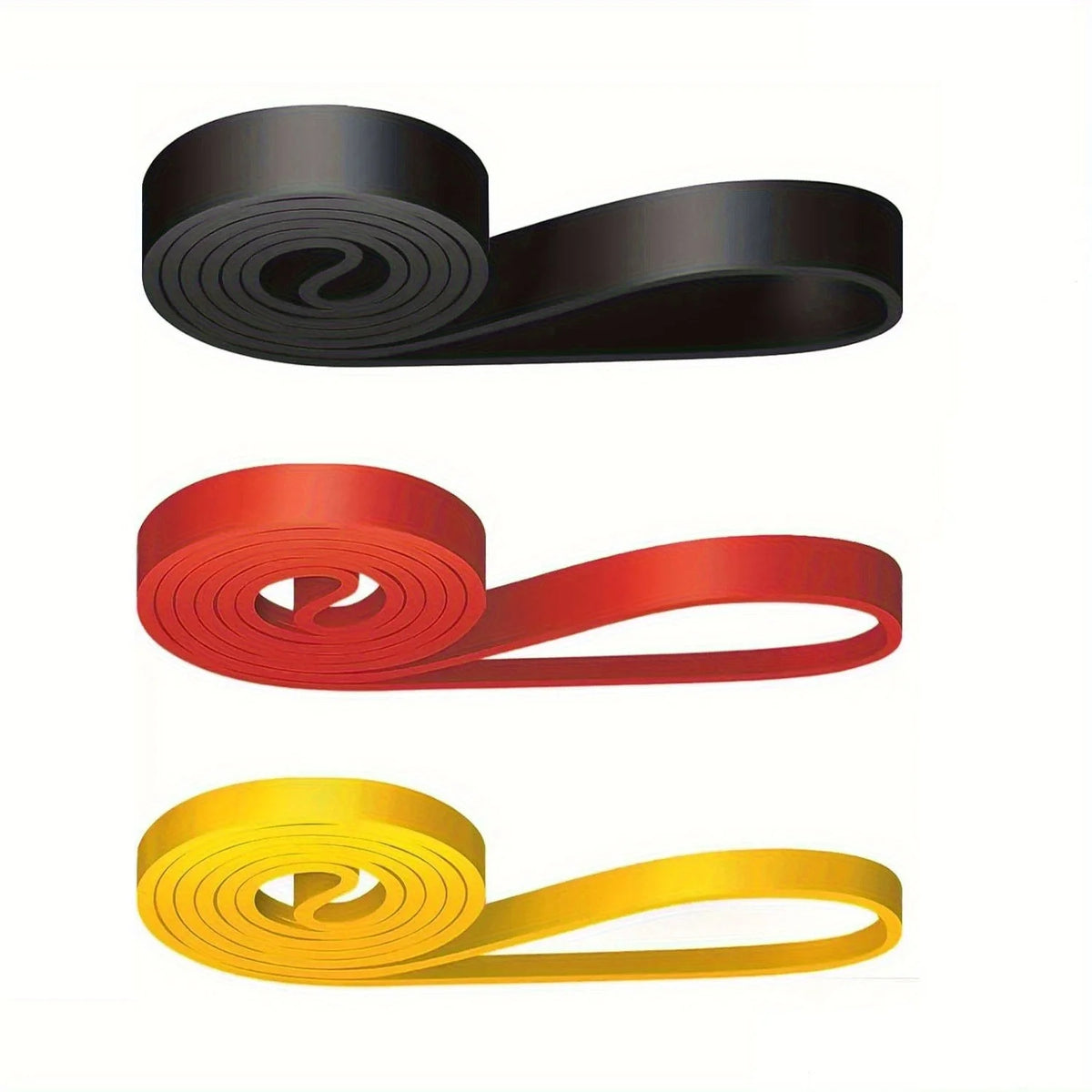 Stackable TPE Resistance Bands for Strength Training