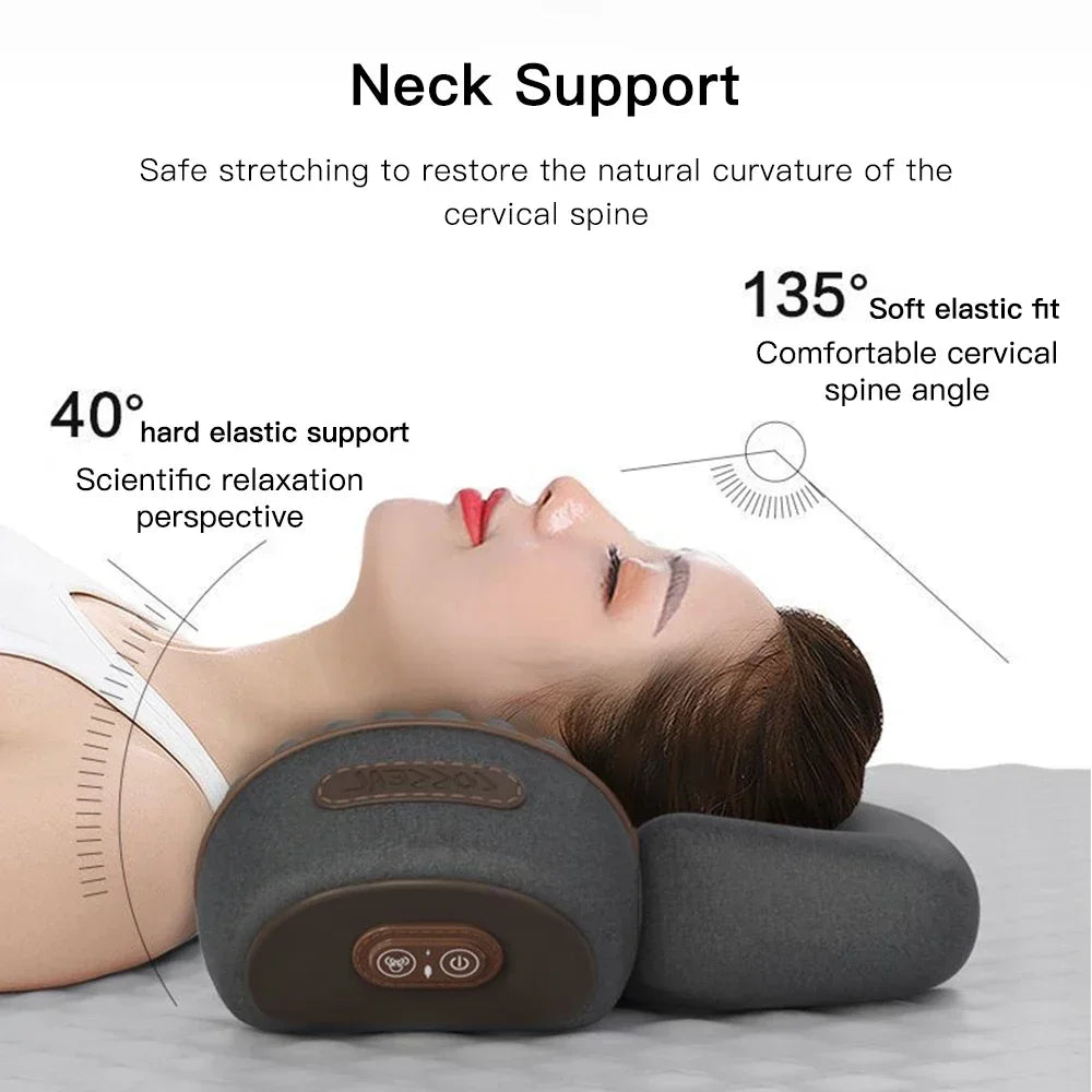 Electric Neck Massager Pillow with Heat & Vibration