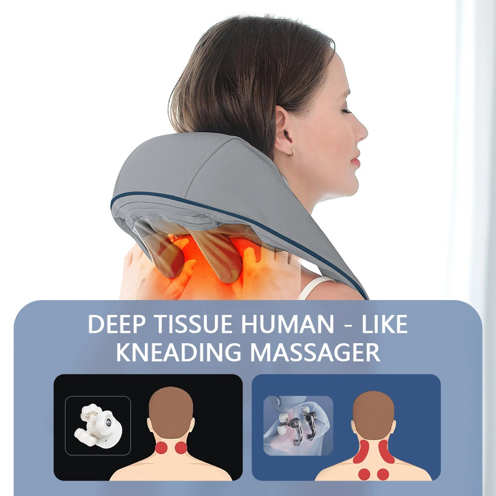 Foreverlily 26W Wireless Neck & Shoulder Massager