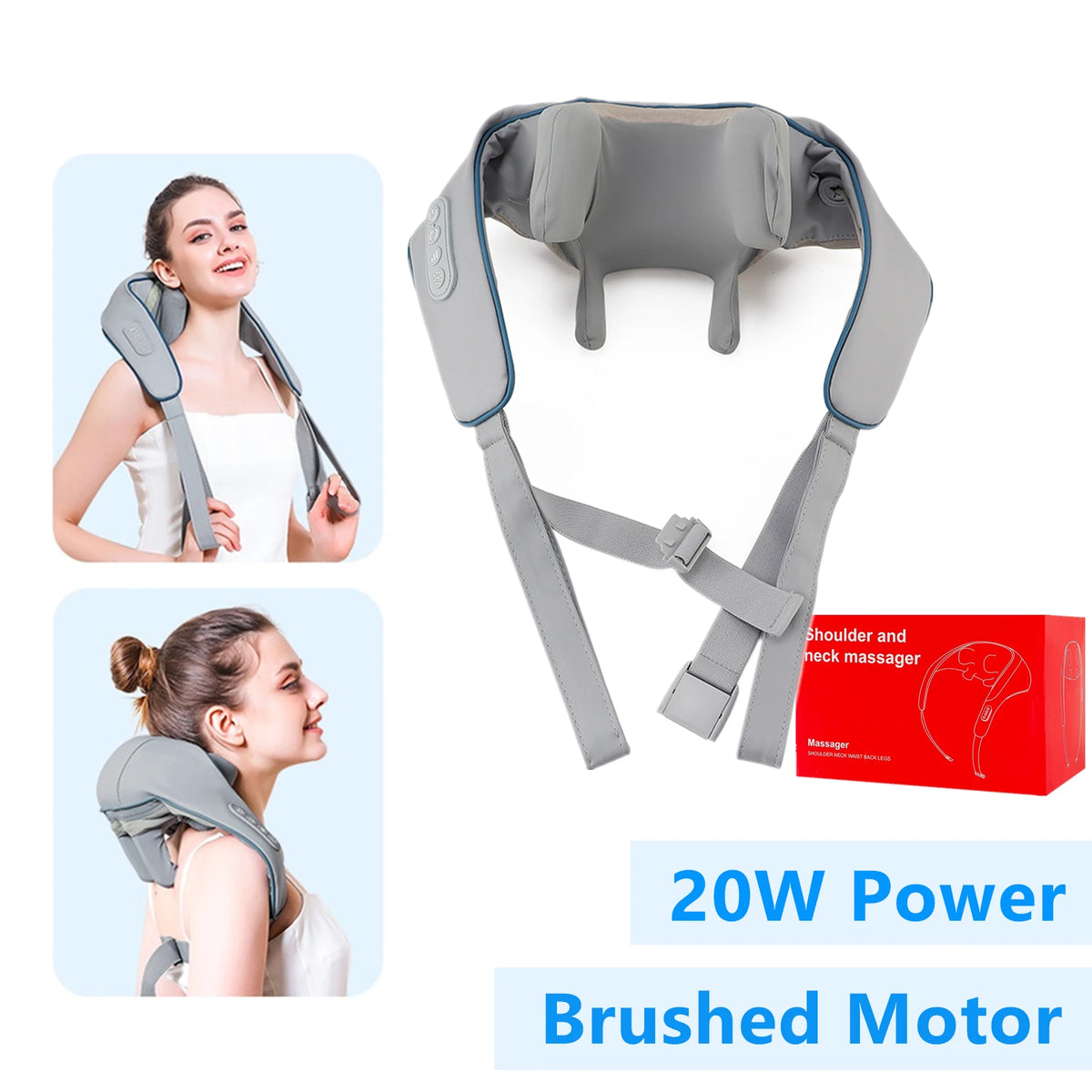 Foreverlily 26W Wireless Neck & Shoulder Massager