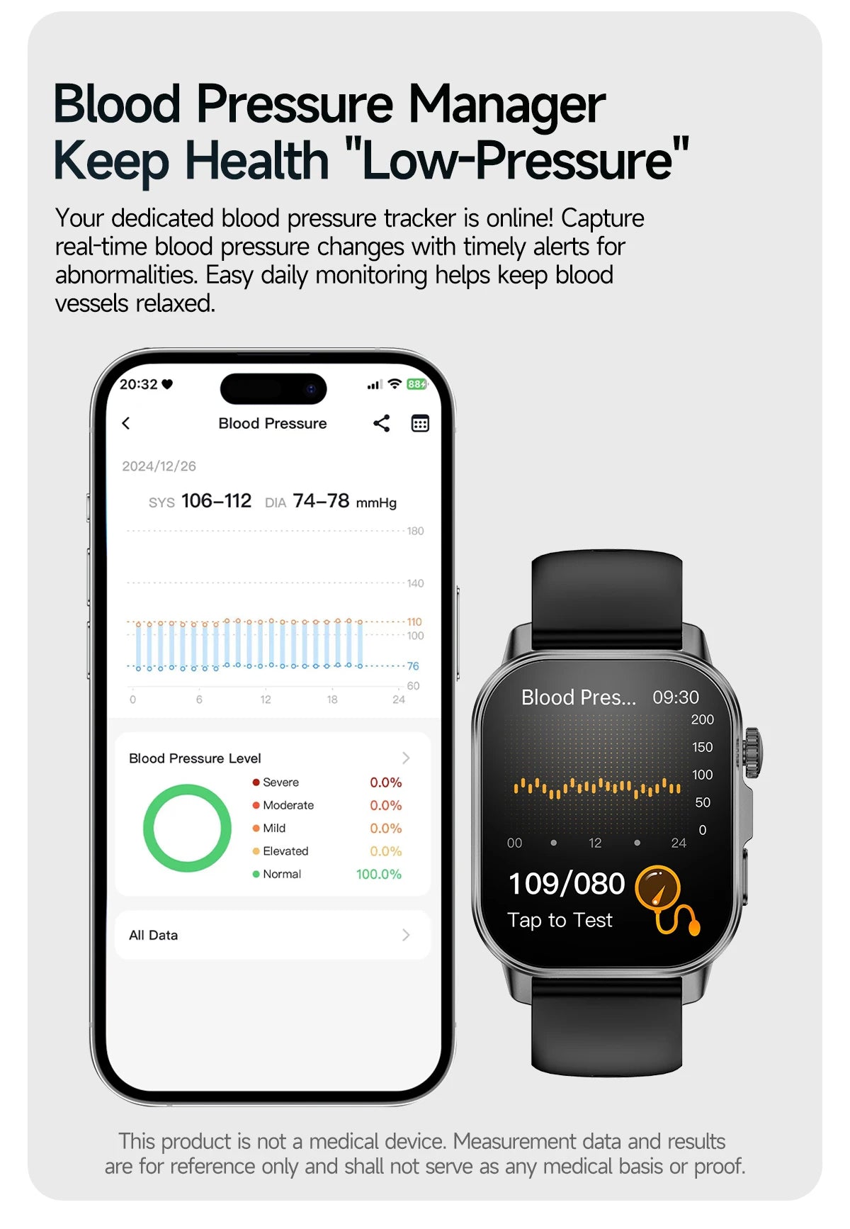 Men’s ECG Health Monitoring Smartwatch with Bluetooth Call