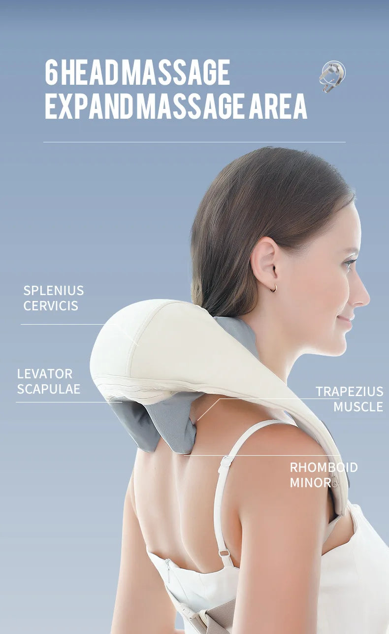 Foreverlily 26W Wireless Neck & Shoulder Massager