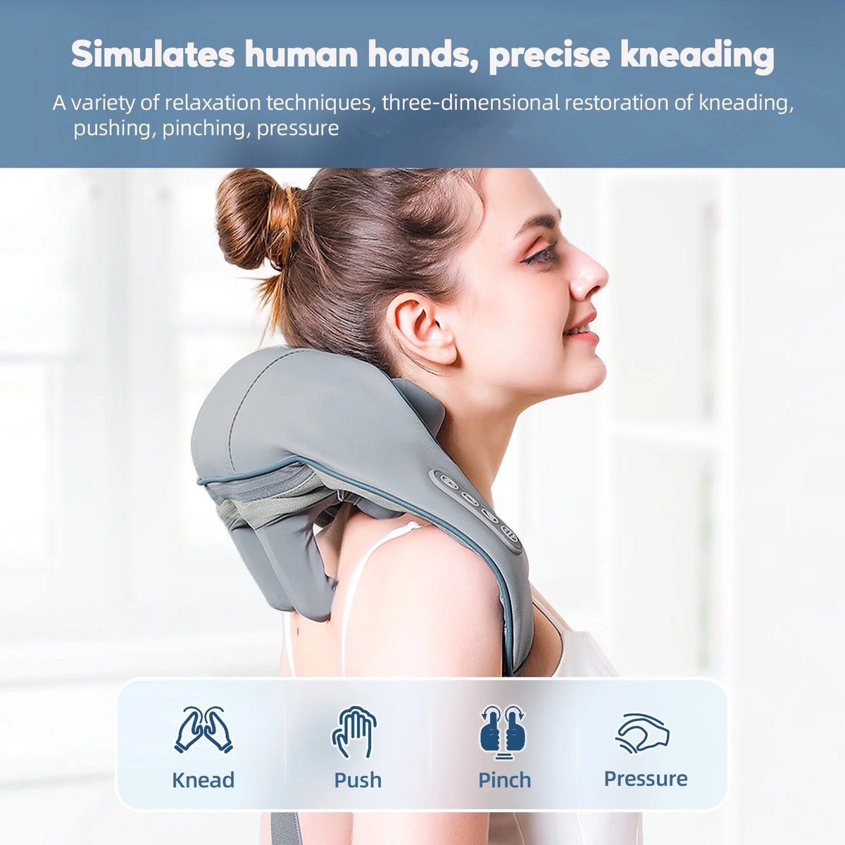 Foreverlily 26W Wireless Neck & Shoulder Massager
