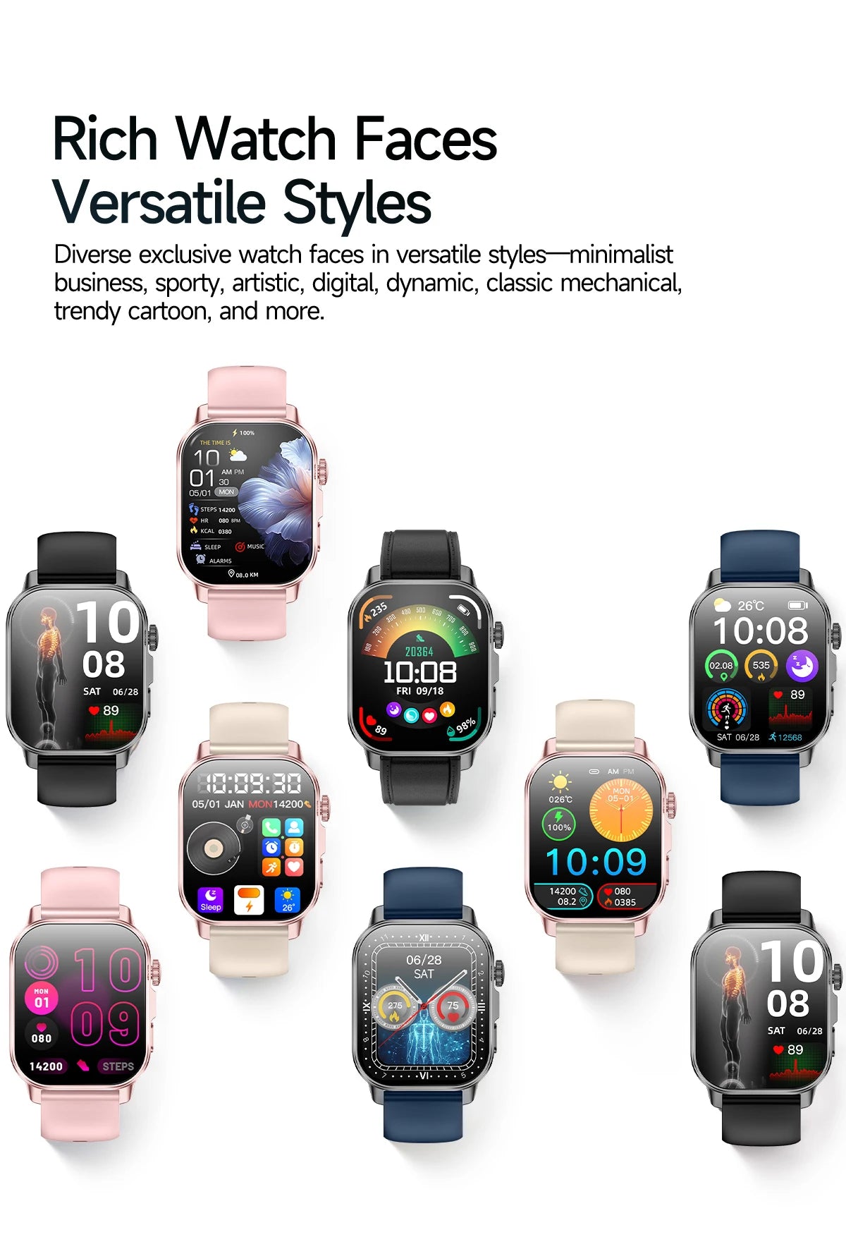Men’s ECG Health Monitoring Smartwatch with Bluetooth Call