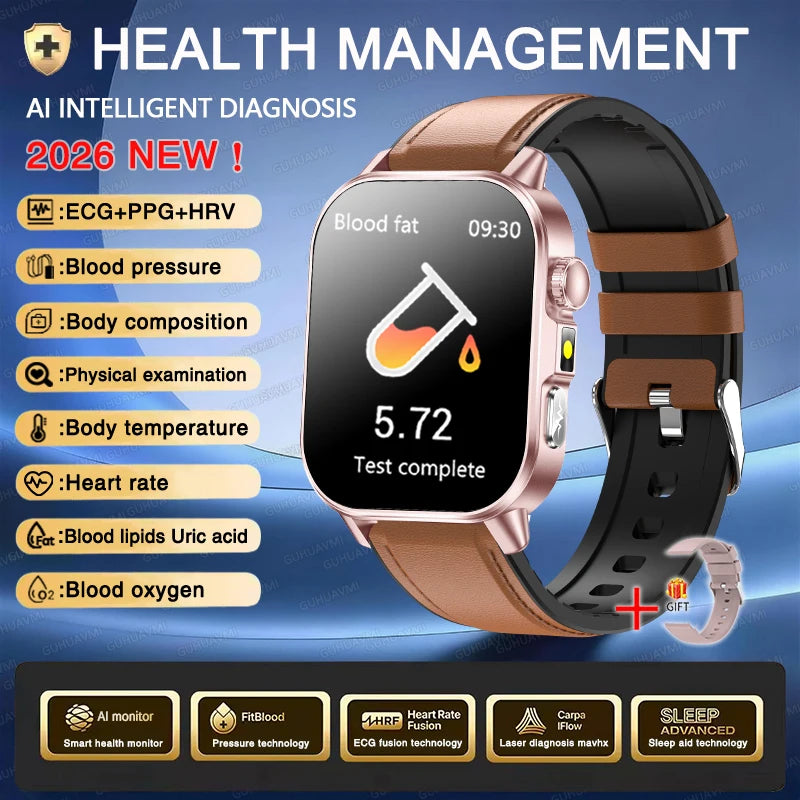 Men’s ECG Health Monitoring Smartwatch with Bluetooth Call