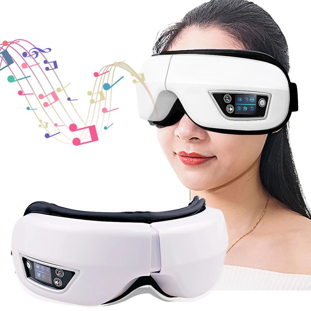 Folding Eye Massager with Vibration, Heat & Air Compression