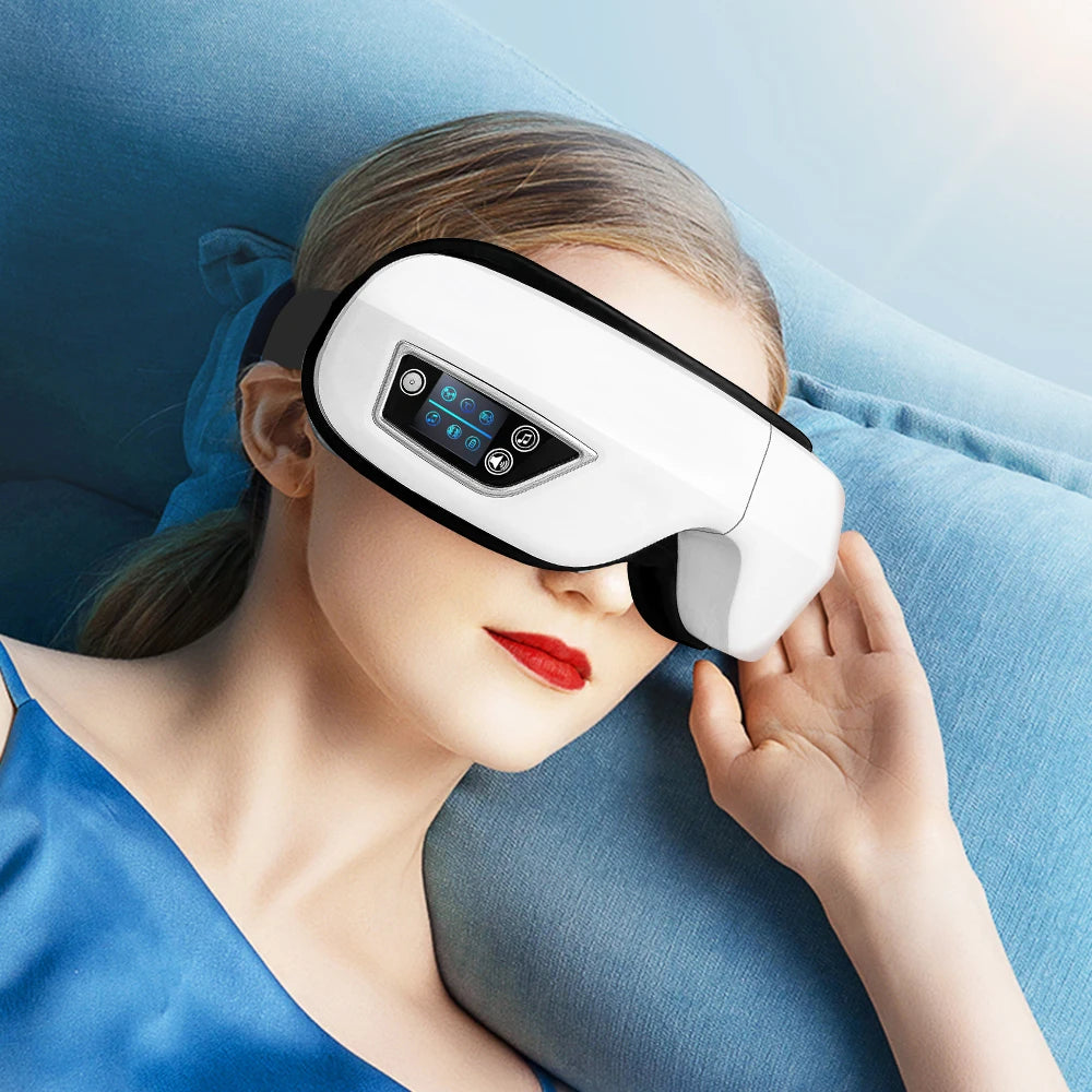 Folding Eye Massager with Vibration, Heat & Air Compression
