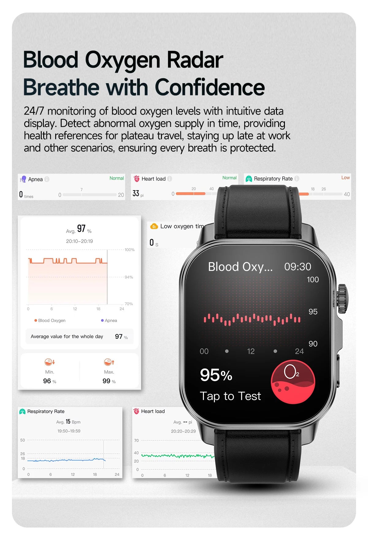 Men’s ECG Health Monitoring Smartwatch with Bluetooth Call