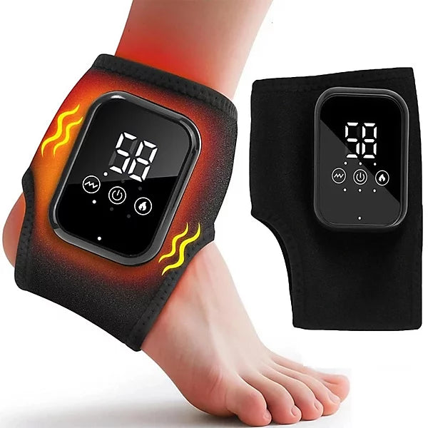 Electric Ankle Massager with Heating and Vibration Wireless Foot Ankle Massager